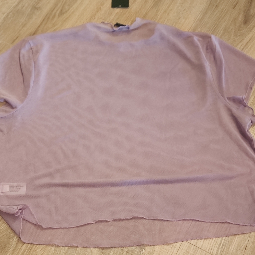 wild fable Lavender Ruffle-Trim Short Sleeve Top - Picture 5 of 7